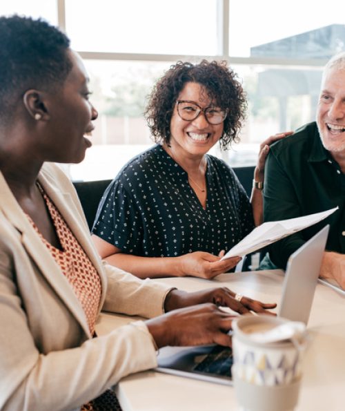 Financial planning for early retirement Business team in the office